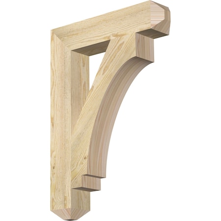 Ekena Millwork Imperial Craftsman Rough Sawn Bracket, Douglas Fir, 4"W x 20"D x 28"H BKT04X20X28IMP04RDF